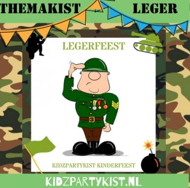 Themakist Leger kinderfeestje huren