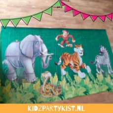 Jungle safari kinderfeestje decoratie huren